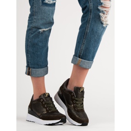 Kylie Chaussures à la mode avec motif vert 6