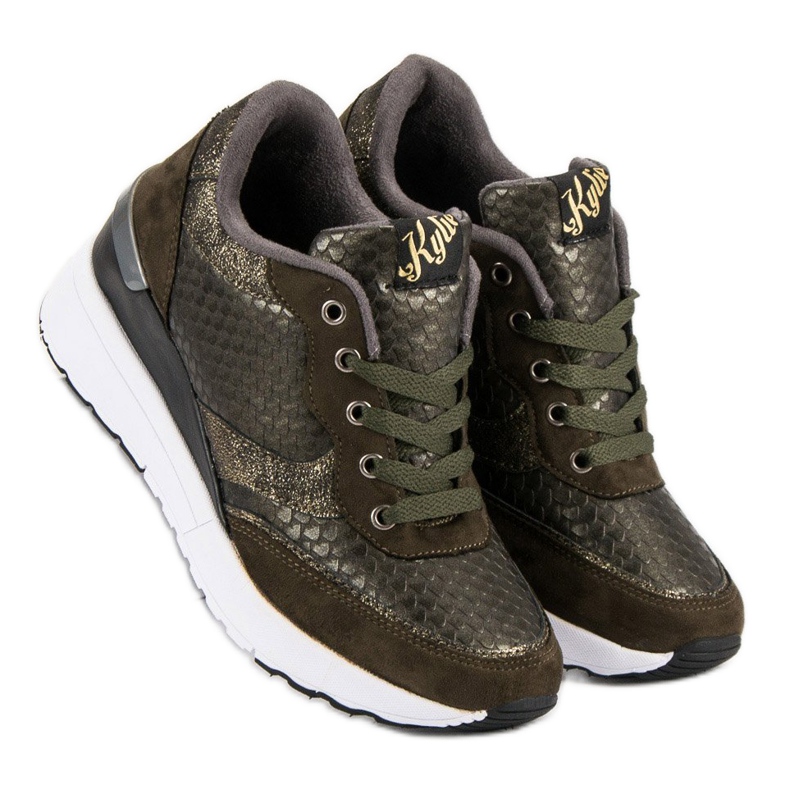 Kylie Chaussures à la mode avec motif vert 2