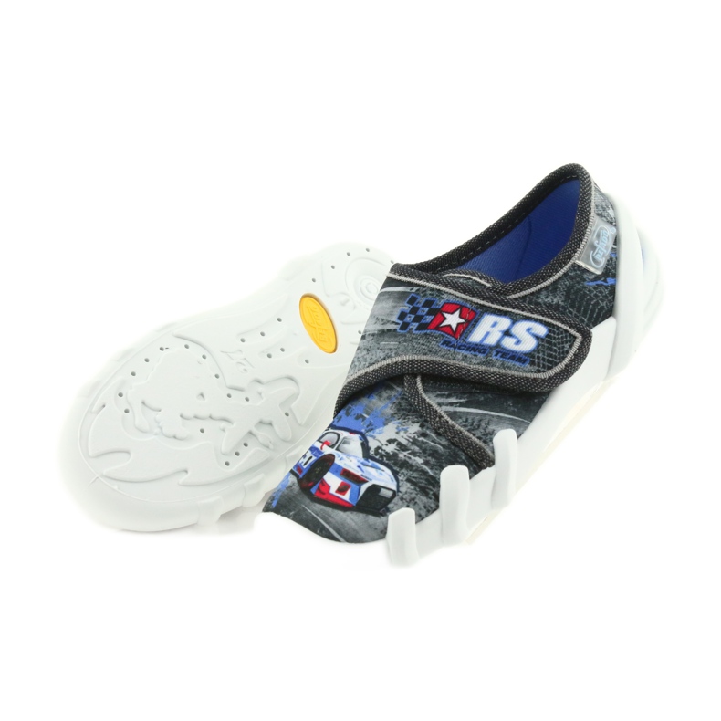 Befado chaussures enfants pantoufles 273X251 noir bleu gris rouge 5