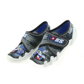 Befado chaussures enfants pantoufles 273X251 noir bleu gris rouge 4