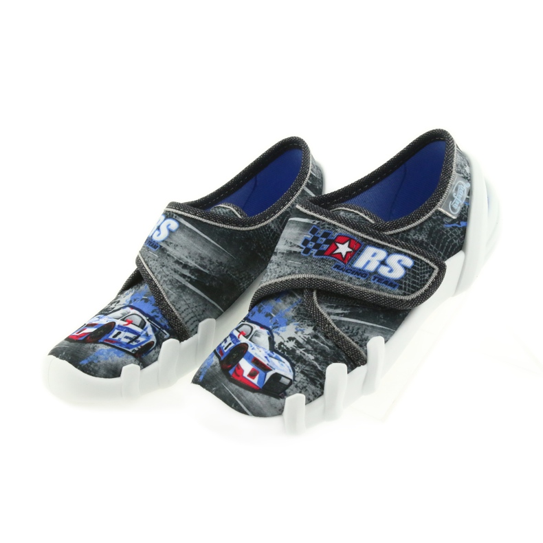 Befado chaussures enfants pantoufles 273X251 noir bleu gris rouge 4