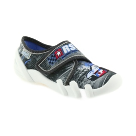 Befado chaussures enfants pantoufles 273X251 noir bleu gris rouge 1