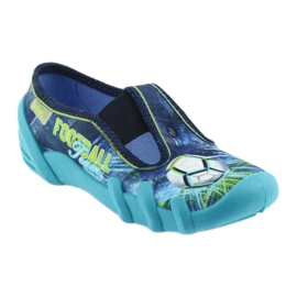 Chaussons chaussures enfant Befado 290X180 bleu vert bleu marine 1