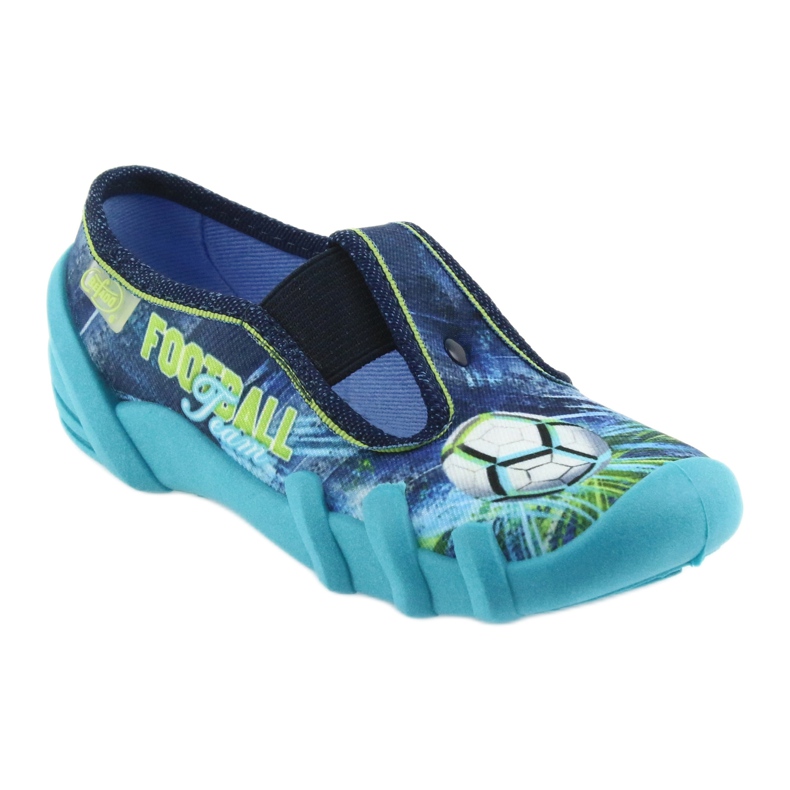 Chaussons chaussures enfant Befado 290X180 bleu vert bleu marine 1