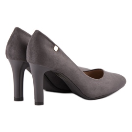 Escarpins en daim VINCEZA gris 4