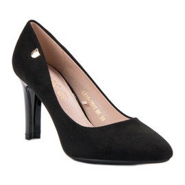 Escarpins en daim VINCEZA le noir 3