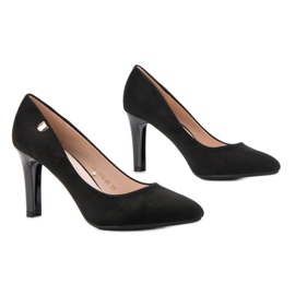 Escarpins en daim VINCEZA le noir 6