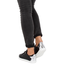 Baskets noires avec une étoile A6213 Noir le noir 6