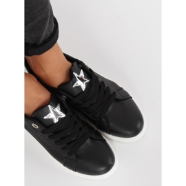 Baskets noires avec une étoile A6213 Noir le noir 1