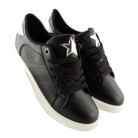 Baskets noires avec une étoile A6213 Noir le noir 3