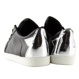 Baskets noires avec une étoile A6213 Noir le noir 4