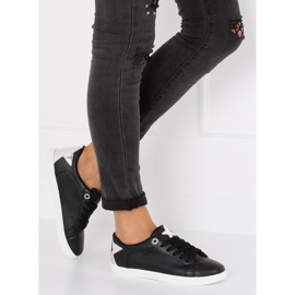 Baskets noires avec une étoile A6213 Noir le noir 5
