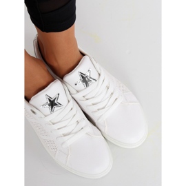 Baskets blanches avec une étoile A6213 BLANC / ARGENT 3