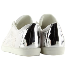 Baskets blanches avec une étoile A6213 BLANC / ARGENT 2