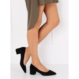 Escarpins à talons larges noir 5186 Noir 2