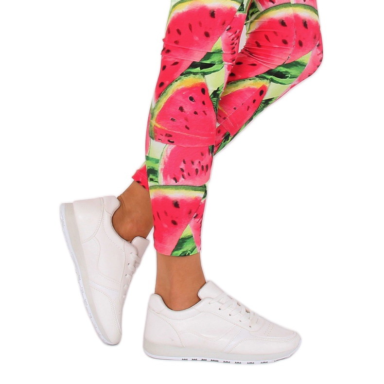 Blanc LR88082 Chaussures de sport blanches 2