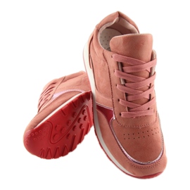 Rose LR88082 Chaussures de sport roses 1