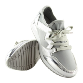 Chaussures de sport argentées 6241 Argent gris 1