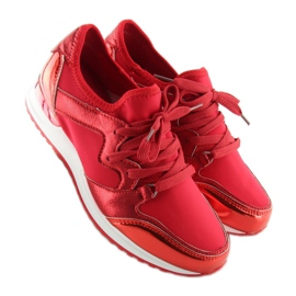 Chaussures de sport rouges 6241 Rouge 1