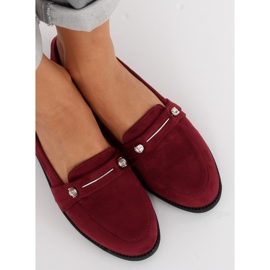 Mocassins femme bordeaux 3117 Rouge 1