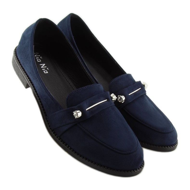 Mocassins femme bleu marine 3117 Bleu 2 Mocassins femme bleu marine 3117 Bleu 2
