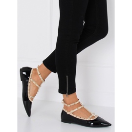 Ballerines noires à clous 127-12 Noir le noir 3