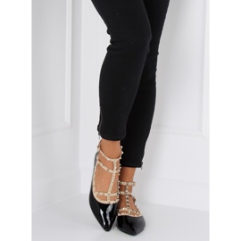 Ballerines noires à clous 127-12 Noir le noir 2