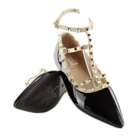 Ballerines noires à clous 127-12 Noir le noir 4