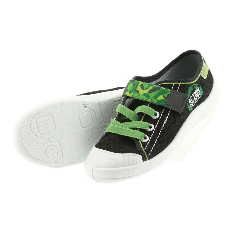 Befado chaussures pour enfants baskets pantoufles 251X102 noir 5