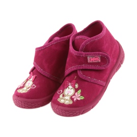 Chaussons chaussures enfant Befado rose 529P026 4