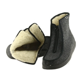 Befado chaussures pour hommes pu pantoufles chaudes 996M004 gris 5