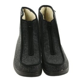 Befado chaussures pour hommes pu pantoufles chaudes 996M004 gris 4