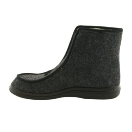 Befado chaussures pour hommes pu pantoufles chaudes 996M004 gris 2