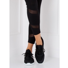 BY-069 Chaussures de sport noires ultra légères noires 2