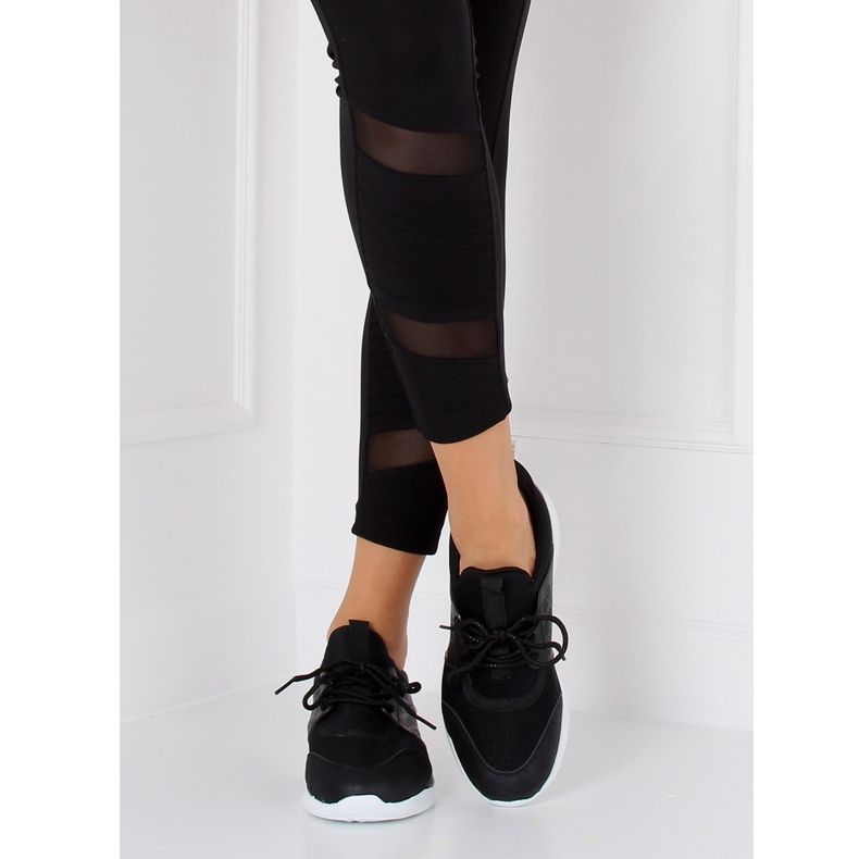 BY-069 Chaussures de sport noires ultra légères noires le noir 2