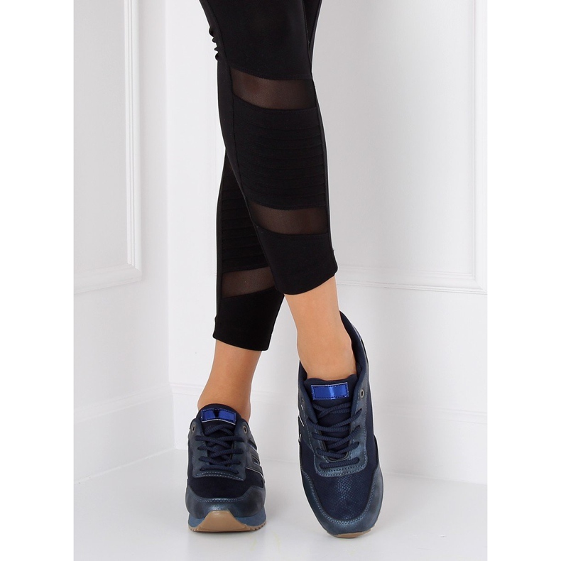 Bleu KB-091 Chaussures de sport bleu foncé 1