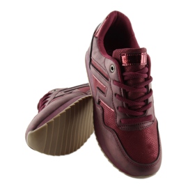 KB-091 Chaussures de sport bordeaux vin rouge 1