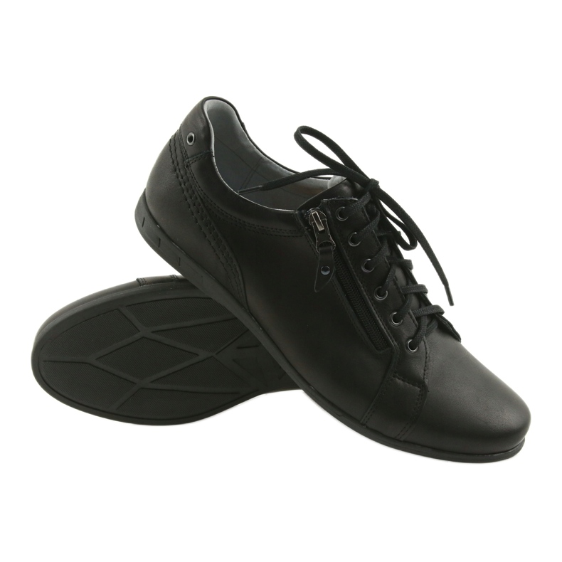 Chaussures décontractées pour hommes Riko 856 le noir 4