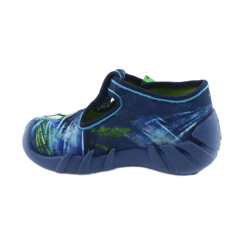 Chaussures pour enfants Befado 110P339 pantoufles bleu vert bleu marine 2