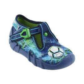 Chaussures pour enfants Befado 110P339 pantoufles bleu vert bleu marine 1