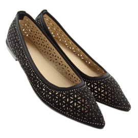 Ballerines noires ajourées 127-25 Noir le noir 1
