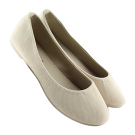 Ballerines beiges femme JX1018 Beige 1