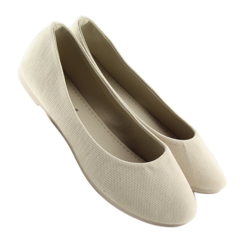 Ballerines beiges femme JX1018 Beige 1