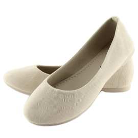 Ballerines beiges femme JX1018 Beige 2