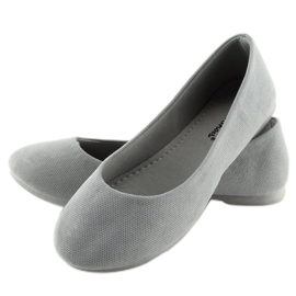 Ballerines femme grises JX1018 Gris 2 Ballerines femme grises JX1018 Gris 2