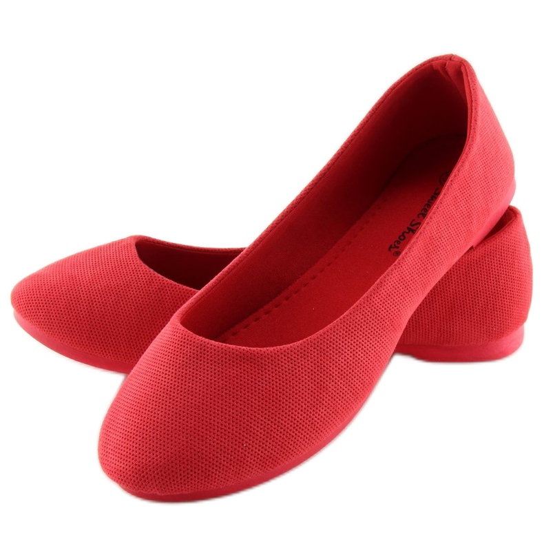 Ballerines femme rouges JX1018 Rouge 2