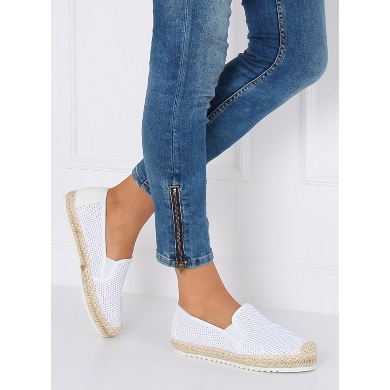 Espadrilles blanches pour femmes 6602 Blanc 1