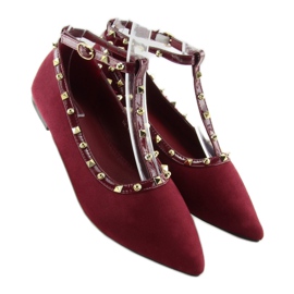 Ballerines rouges bordeaux 127-13 Dk Red 2