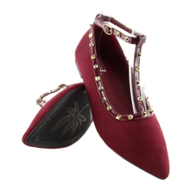 Ballerines rouges bordeaux 127-13 Dk Red 3
