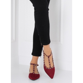 Ballerines rouges bordeaux 127-13 Dk Red 4